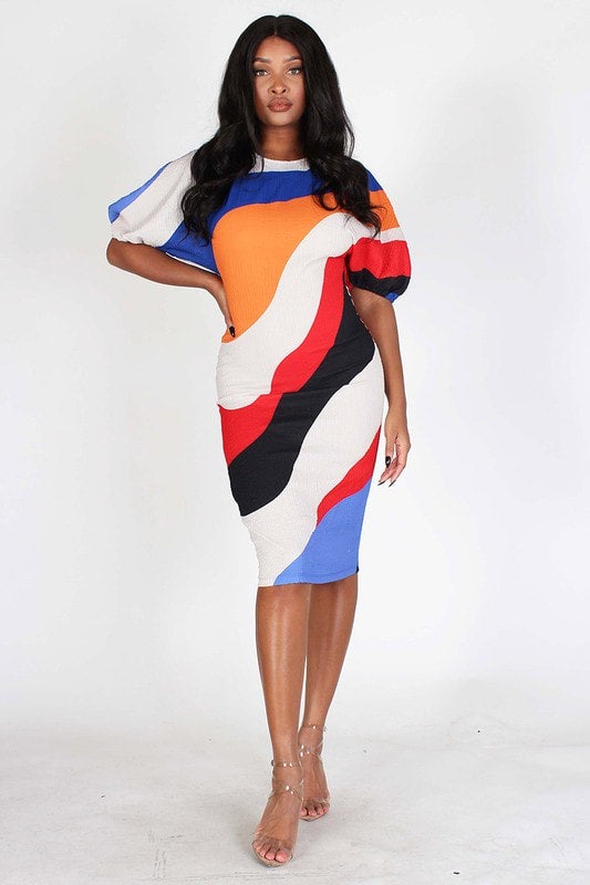 knee length dresses for ladies Frida Kahlo Midi Dress – Myraa